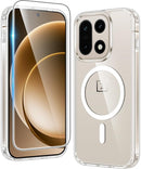 for Samsung Galaxy S26 - Ultra Case: Clear Magnetic Phone Cases with Screen Protector Compatible with Magsafe Slim anti Yellowing Rugged Protective Transparent Cell Phone Cover (Clear Magnetic)