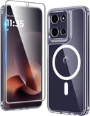 for Samsung Galaxy S26 - Ultra Case: Clear Magnetic Phone Cases with Screen Protector Compatible with Magsafe Slim anti Yellowing Rugged Protective Transparent Cell Phone Cover (Clear Magnetic)