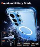 for Samsung Galaxy S26 - Ultra Case: Clear Magnetic Phone Cases with Screen Protector Compatible with Magsafe Slim anti Yellowing Rugged Protective Transparent Cell Phone Cover (Clear Magnetic)