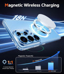 for Samsung Galaxy S26 - Ultra Case: Clear Magnetic Phone Cases with Screen Protector Compatible with Magsafe Slim anti Yellowing Rugged Protective Transparent Cell Phone Cover (Clear Magnetic)