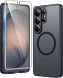 for Samsung Galaxy S26 - Ultra Case: Clear Magnetic Phone Cases with Screen Protector Compatible with Magsafe Slim anti Yellowing Rugged Protective Transparent Cell Phone Cover (Clear Magnetic)