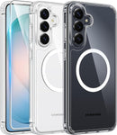 for Samsung Galaxy S26 - Ultra Case: Clear Magnetic Phone Cases with Screen Protector Compatible with Magsafe Slim anti Yellowing Rugged Protective Transparent Cell Phone Cover (Clear Magnetic)