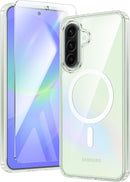 for Samsung Galaxy S26 - Ultra Case: Clear Magnetic Phone Cases with Screen Protector Compatible with Magsafe Slim anti Yellowing Rugged Protective Transparent Cell Phone Cover (Clear Magnetic)