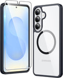 for Samsung Galaxy S26 - Ultra Case: Clear Magnetic Phone Cases with Screen Protector Compatible with Magsafe Slim anti Yellowing Rugged Protective Transparent Cell Phone Cover (Clear Magnetic)