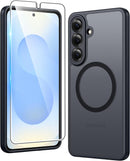 for Samsung Galaxy S26 - Ultra Case: Clear Magnetic Phone Cases with Screen Protector Compatible with Magsafe Slim anti Yellowing Rugged Protective Transparent Cell Phone Cover (Clear Magnetic)