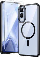 for Samsung Galaxy S26 - Ultra Case: Clear Magnetic Phone Cases with Screen Protector Compatible with Magsafe Slim anti Yellowing Rugged Protective Transparent Cell Phone Cover (Clear Magnetic)