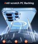 for Samsung Galaxy S26 - Ultra Case: Clear Magnetic Phone Cases with Screen Protector Compatible with Magsafe Slim anti Yellowing Rugged Protective Transparent Cell Phone Cover (Clear Magnetic)