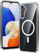 for Samsung Galaxy S26 - Ultra Case: Clear Magnetic Phone Cases with Screen Protector Compatible with Magsafe Slim anti Yellowing Rugged Protective Transparent Cell Phone Cover (Clear Magnetic)