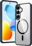 for Samsung Galaxy S26 - Ultra Case: Clear Magnetic Phone Cases with Screen Protector Compatible with Magsafe Slim anti Yellowing Rugged Protective Transparent Cell Phone Cover (Clear Magnetic)