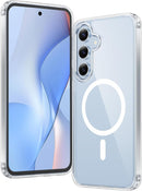 for Samsung Galaxy S26 - Ultra Case: Clear Magnetic Phone Cases with Screen Protector Compatible with Magsafe Slim anti Yellowing Rugged Protective Transparent Cell Phone Cover (Clear Magnetic)