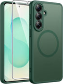 for Samsung Galaxy S26 - Ultra Case: [Fit for Magsafe] [Full Camera Protection] Translucent Matte Cases with [Screen Protector] Military Grade Shockproof Protective Phone Cover - Sagebrush Green