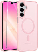 for Samsung Galaxy S26 - Ultra Case: [Fit for Magsafe] [Full Camera Protection] Translucent Matte Cases with [Screen Protector] Military Grade Shockproof Protective Phone Cover - Sagebrush Green