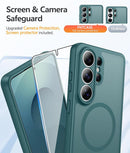 for Samsung Galaxy S26 - Ultra Case: [Fit for Magsafe] [Full Camera Protection] Translucent Matte Cases with [Screen Protector] Military Grade Shockproof Protective Phone Cover - Sagebrush Green