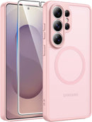 for Samsung Galaxy S26 - Ultra Case: [Fit for Magsafe] [Full Camera Protection] Translucent Matte Cases with [Screen Protector] Military Grade Shockproof Protective Phone Cover - Sagebrush Green