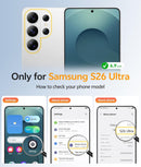 for Samsung Galaxy S26 - Ultra Case: [Fit for Magsafe] [Full Camera Protection] Translucent Matte Cases with [Screen Protector] Military Grade Shockproof Protective Phone Cover - Sagebrush Green