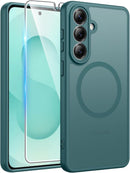 for Samsung Galaxy S26 - Ultra Case: [Fit for Magsafe] [Full Camera Protection] Translucent Matte Cases with [Screen Protector] Military Grade Shockproof Protective Phone Cover - Sagebrush Green