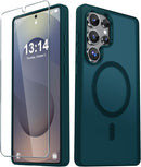 For Samsung Galaxy S26 Ultra Case, Matte Magnetic Phone Cover [2026 Upgraded] with 1 Screen Protector, Support for Magsafe, Shockproof Military Protection, Translucent Frosted Back, Purple