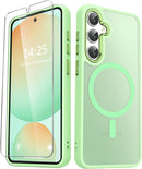 For Samsung Galaxy S26 Ultra Case, Matte Magnetic Phone Cover [2026 Upgraded] with 1 Screen Protector, Support for Magsafe, Shockproof Military Protection, Translucent Frosted Back, Purple