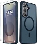 For Samsung Galaxy S26 Ultra Case, Matte Magnetic Phone Cover [2026 Upgraded] with 1 Screen Protector, Support for Magsafe, Shockproof Military Protection, Translucent Frosted Back, Purple