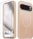 For Samsung Galaxy S26 Ultra Case, Matte Magnetic Phone Cover [2026 Upgraded] with 1 Screen Protector, Support for Magsafe, Shockproof Military Protection, Translucent Frosted Back, Purple