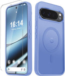 For Samsung Galaxy S26 Ultra Case, Matte Magnetic Phone Cover [2026 Upgraded] with 1 Screen Protector, Support for Magsafe, Shockproof Military Protection, Translucent Frosted Back, Purple
