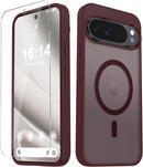 For Samsung Galaxy S26 Ultra Case, Matte Magnetic Phone Cover [2026 Upgraded] with 1 Screen Protector, Support for Magsafe, Shockproof Military Protection, Translucent Frosted Back, Purple