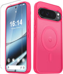 For Samsung Galaxy S26 Ultra Case, Matte Magnetic Phone Cover [2026 Upgraded] with 1 Screen Protector, Support for Magsafe, Shockproof Military Protection, Translucent Frosted Back, Purple