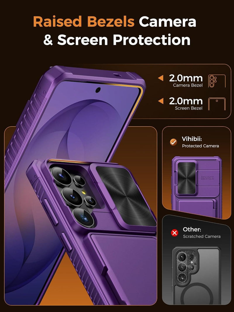 Galaxy S26 Ultra RFID Wallet Case - Sliding Camera Cover