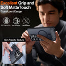 For Samsung Galaxy S26 Ultra Case with Kickstand,1*Screen Protector,[Compatible with Magsafe]Translucent Matte Military - Grade Protection,Magnetic Phone Case for Samsung Galaxy S26 Ultra,6.9" - Black