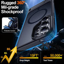 For Samsung Galaxy S26 Ultra Case with Kickstand,1*Screen Protector,[Compatible with Magsafe]Translucent Matte Military - Grade Protection,Magnetic Phone Case for Samsung Galaxy S26 Ultra,6.9" - Black