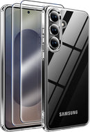 for Samsung Galaxy S26 Ultra Case with Magnetic,[Compatible with Magsafe][12Ft Military Dropproof][2*Screen Protector] Translucent Anti - Slip Back Slim Shockproof Case for S26 Ultra - Black