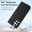 for Samsung Galaxy S26 Ultra Wallet Case with Screen Protector Tempered Glass, with Credit Holder Card Slots Magnetic Closure Protective Phone Cover for Samsung S26 Ultra 5G - Black