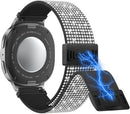 for Samsung Galaxy Watch Bands for Women, Bling Stretchy Nylon Strap Designed for Samsung Galaxy Watch 8/7/6/5/4/FE, Active 2 – Soft, Breathable, Adjustable, Glitter Elastic Wristband