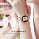 for Samsung Galaxy Watch Bands for Women, Bling Stretchy Nylon Strap Designed for Samsung Galaxy Watch 8/7/6/5/4/FE, Active 2 – Soft, Breathable, Adjustable, Glitter Elastic Wristband