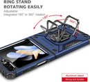 For Samsung Galaxy Z Flip 6 5G Case, 1 Pack Tempered Glass Screen Protector, with 360 Ring Holder
