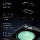 For Samsung Galaxy Z Flip 6 Case, Translucent Matte Hard Back & Soft Black Bumper