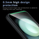 For Samsung Galaxy Z Flip 6 Case, Translucent Matte Hard Back & Soft Black Bumper