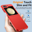 For Samsung Galaxy Z Flip 6 Case with Front Tempered Glass, Ultra - Thin, Anti - Drop, Shockproof Protective Phone Case