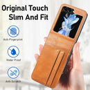 for Samsung Galaxy Z Flip 6 Wallet Case,Pu Leather Phone Cover with Credit Card Holder,