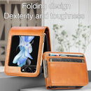for Samsung Galaxy Z Flip 6 Wallet Case,Pu Leather Phone Cover with Credit Card Holder,