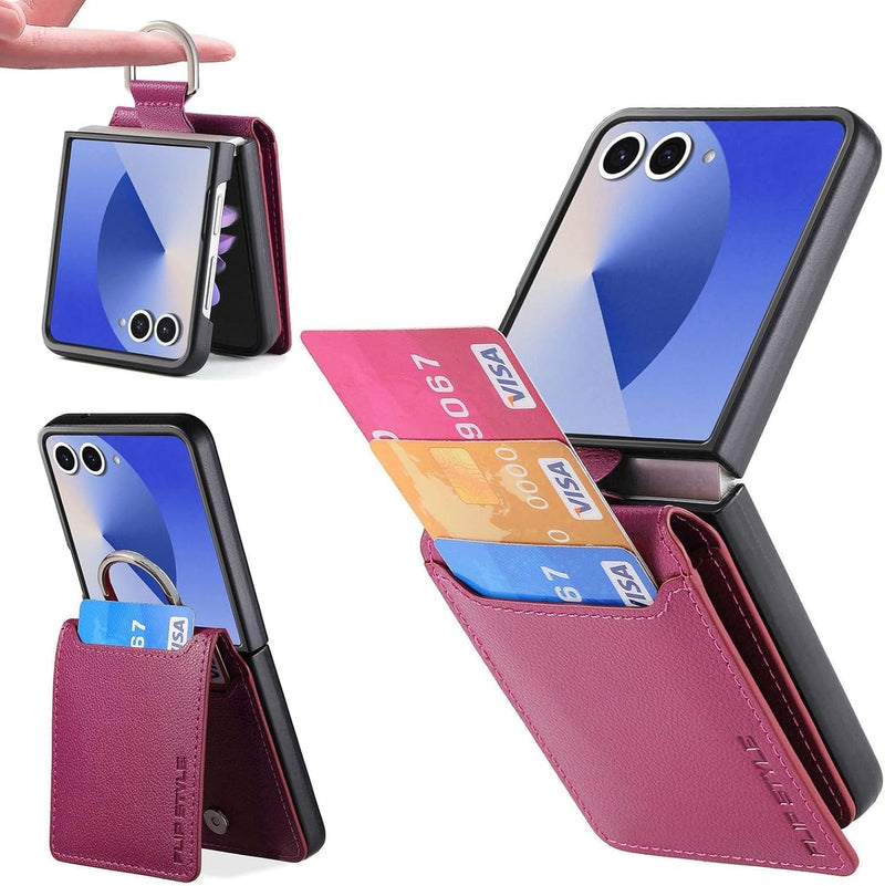 Galaxy Z Flip 7 Case Wallet with Card Holder Galaxy Z Flip 7 Case Wallet with Card Holder
