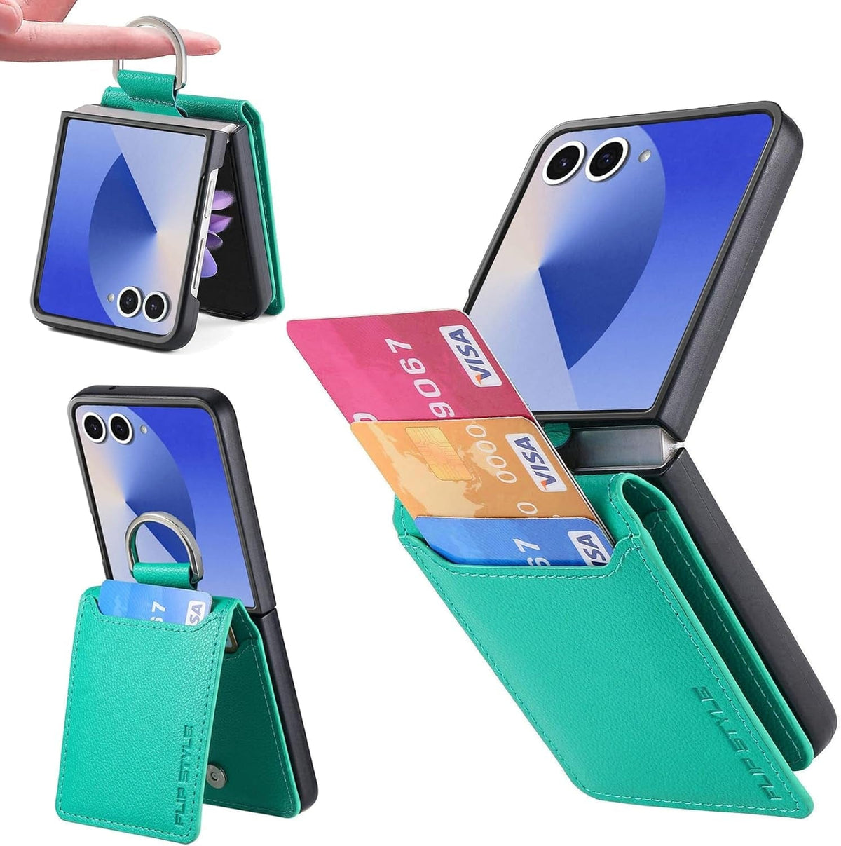 For Samsung Galaxy Z Flip 7 Case Wallet with Card Holder For Samsung Galaxy Z Flip 7 Case Wallet with Card Holder