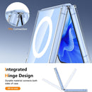 Galaxy Z Flip 7 Case,Z Flip 7 Case Transparent Magnetic Shockproof Clear