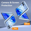 Galaxy Z Flip 7 Case,Z Flip 7 Case Transparent Magnetic Shockproof Clear