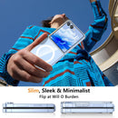 Galaxy Z Flip 7 Case,Z Flip 7 Case Transparent Magnetic Shockproof Clear