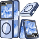 Galaxy Z Flip 7 Case,Z Flip 7 Case Transparent Magnetic Shockproof Clear