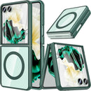 Galaxy Z Flip 7 Case,Z Flip 7 Case Transparent Magnetic Shockproof Clear