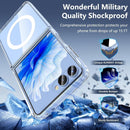Galaxy Z Flip 7 Case,Z Flip 7 Case Transparent Magnetic Shockproof Clear