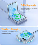 for Samsung - Galaxy Z - Flip - 7 Clear Case: Military Grade Drop Protection