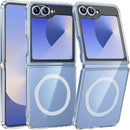 for Samsung - Galaxy Z - Flip - 7 Clear Case: Military Grade Drop Protection